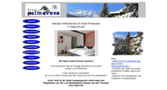 Desktop Screenshot of hotelprimavera.ch